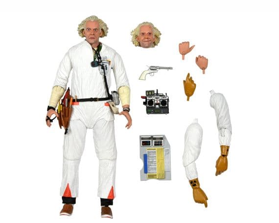 NECA Back to the Future Part One Doc Brown in Hazmat Suit Action Figure