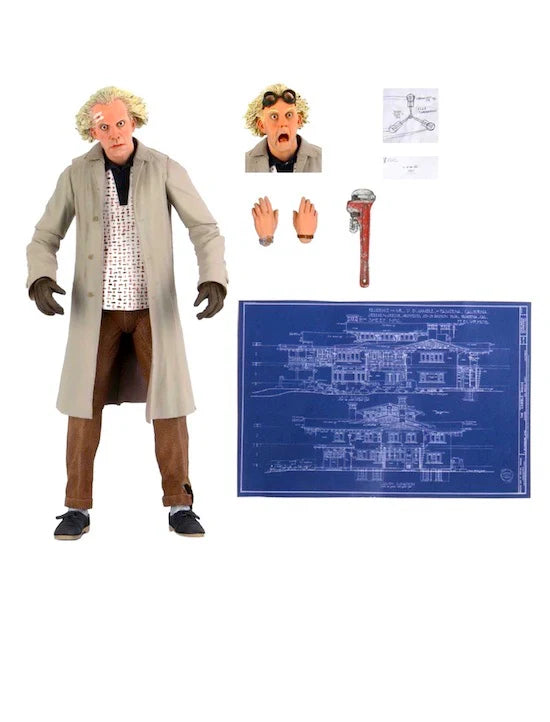 NECA Back to the Future Part One Ultimate Doc Brown Action Figure