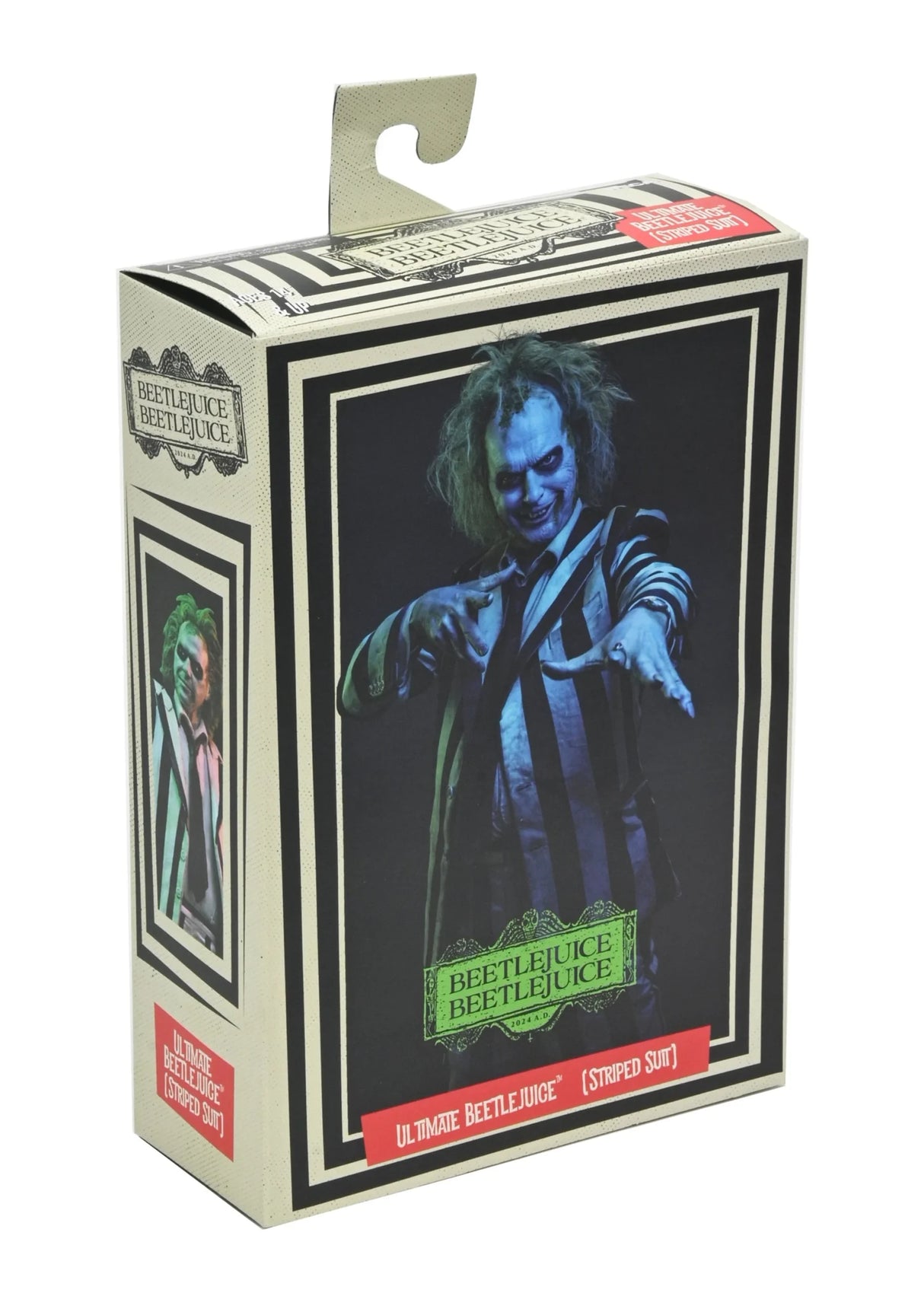NECA Beetlejuice Ultimate Black / White Stripe Suit Beetlejuice Action Figure